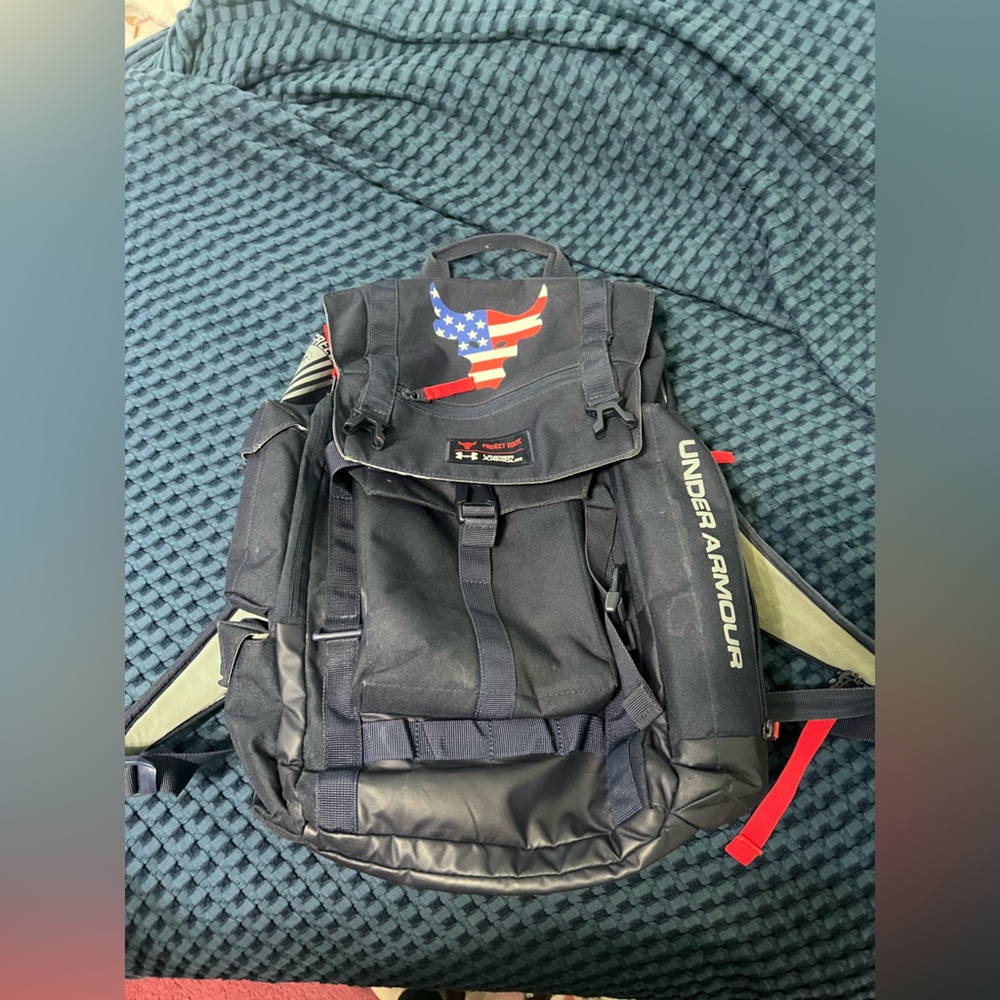 Usa Under Armour Project Rock Freedom Flag Backpack
